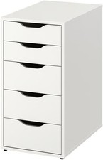 IKEA ALEX chest of 5 Drawer Unit Desk Storage Cabinet-36x70cm-WFM Cabinet