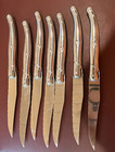 Laguiole Bee steak knives set 7 stainless steel handles clean nice — photo 7