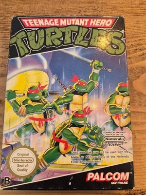 Teenage Mutant Hero Turtles - NES (PALCOM Software) Scn cib