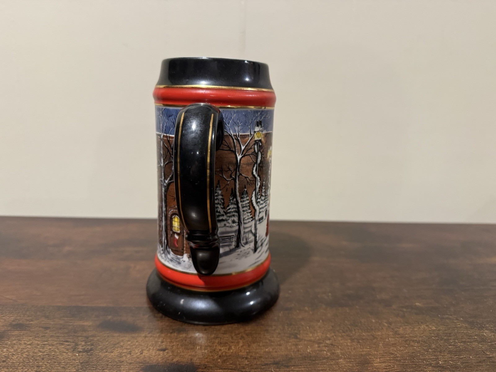 Lot of 3 Vintage Budweiser Holiday Christmas Beer Steins 1990-192 Clydesdales