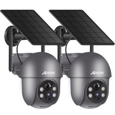 3MP Security Camera Wireless Outdoor, 2K Solar Outdoor Camera with 360  View,...