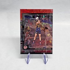 Auction Caitlin Clark  #48 Red Cracked Ice Holo Foil Card - 2025 Chronicled WNBA