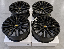 22 Black Wheels Rims Fits On Chevy Silverado Tahoe Suburban Set 4 New 22 Black Wheels Rims Fits On Chevy Silverado Tahoe Suburban Set 4 New