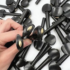 20pcs Ebony wood Viola Pegs, String tuning peg tuners inlay brass inlay