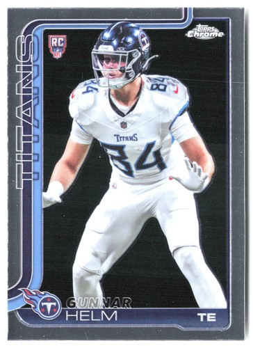 2025 Topps Chrome NFL Football #305 Gunnar Helm Rookie
