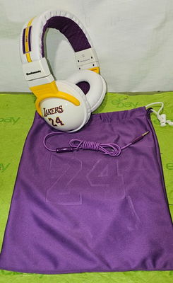 Retro Skullcandy Hesh Lakers 24 Kobe Bryant Headphones Collectible