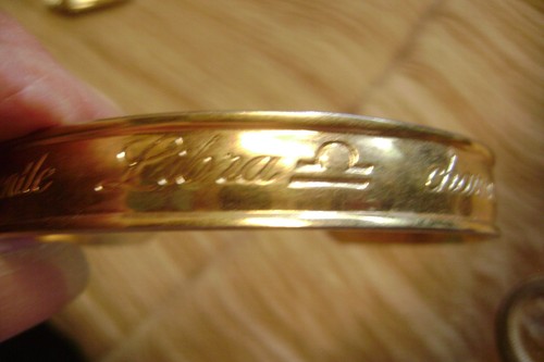 VINTAGE SIGNED AVON "LIBRA" ZODIAC ASTROLOGY GOLDTONE BRACELET!!! - Picture 3 of 8
