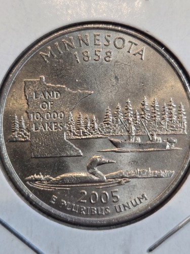 2005 D Extra Tree Minnesota State Quarter Ddr Sorte schöner Glanz