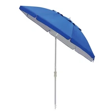 7' Vented Beach Umbrella Canopy  w/ Sand Anchor, Tilt & Storage Bag