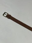 Mens Unbranded Brown Full Grain Leather Belt One Size NEW