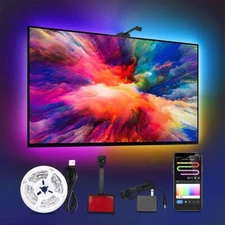 LED smart TV backlight with 55 to 70 inch TV camera,LED lights TV color changing