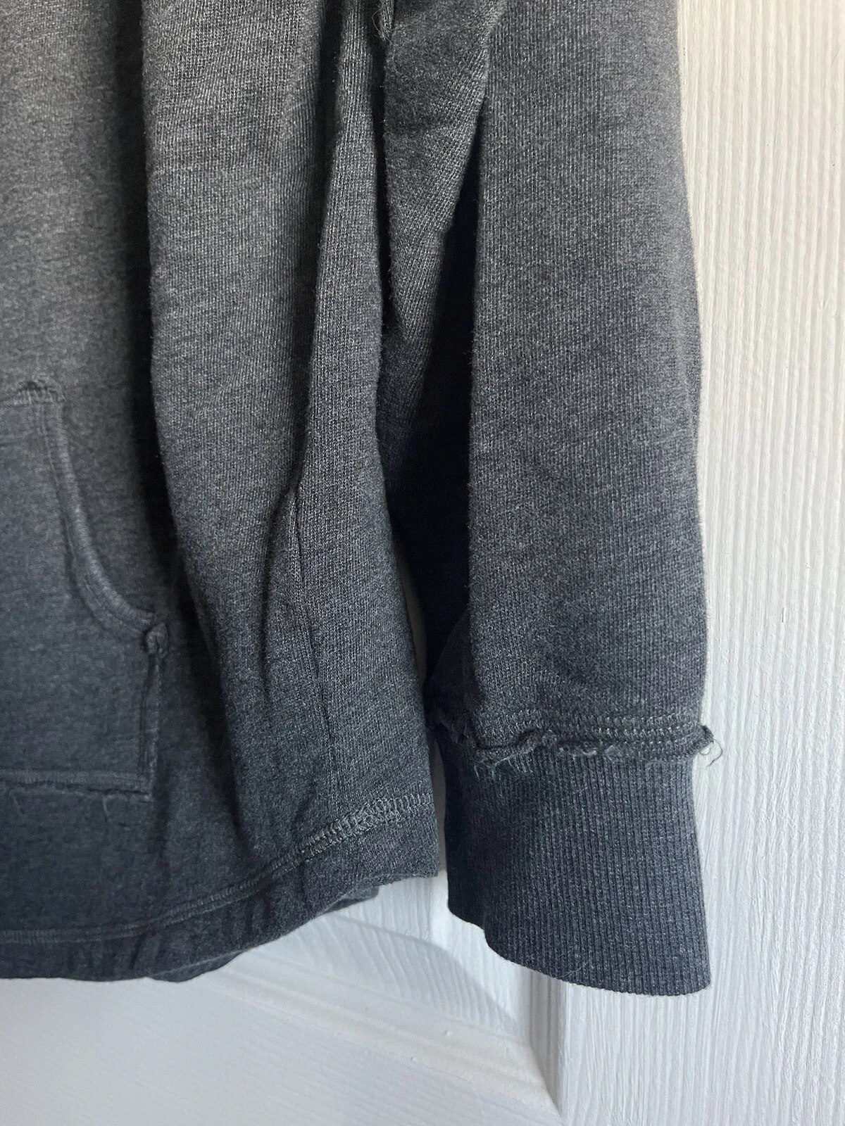 UNDERCOVER Victoria Secret Pullover Felpa S P Donna Pile Grigio Scollo a V Tasca Bassa
