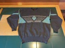 Vintage DEMETRE Pure Virgin Wool Ski Sweater Retro Medium Sweatshirt