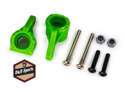 Traxxas 9137-GRN - Steering Blocks Green Extreme Heavy Duty (Slash Modified)