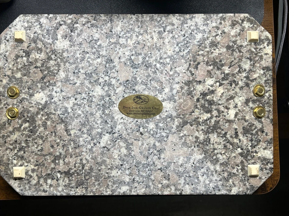 Tabla de cortar de granito Deer Isle bandeja de queso gris blanco marrón 12 pulgadas X 8 pulgadas Foto 2 de 4