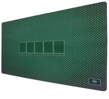 Texas Poker Hold'Em Layout Table Top Mat Pad Cover 90x60cm Neoprene Green HoldEm