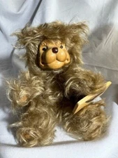Vintage Robert Raikes Bear in Signed Carved Wooden Box "Freya" 234/500