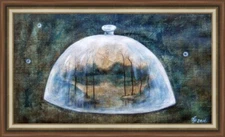 Original Painting oil canvas contemporary Art surrealism by Pronkin 2016