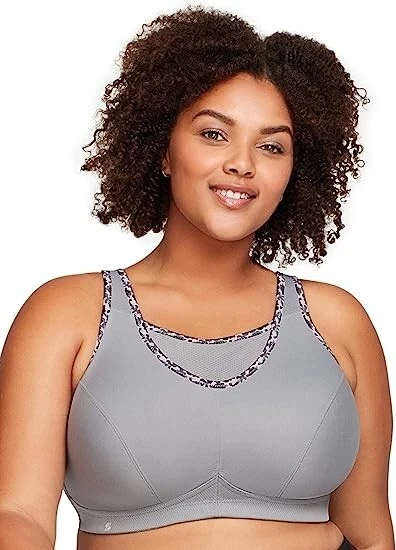 Glamorise Women's Full Figure No Bounce Plus Size Wirefree Sports