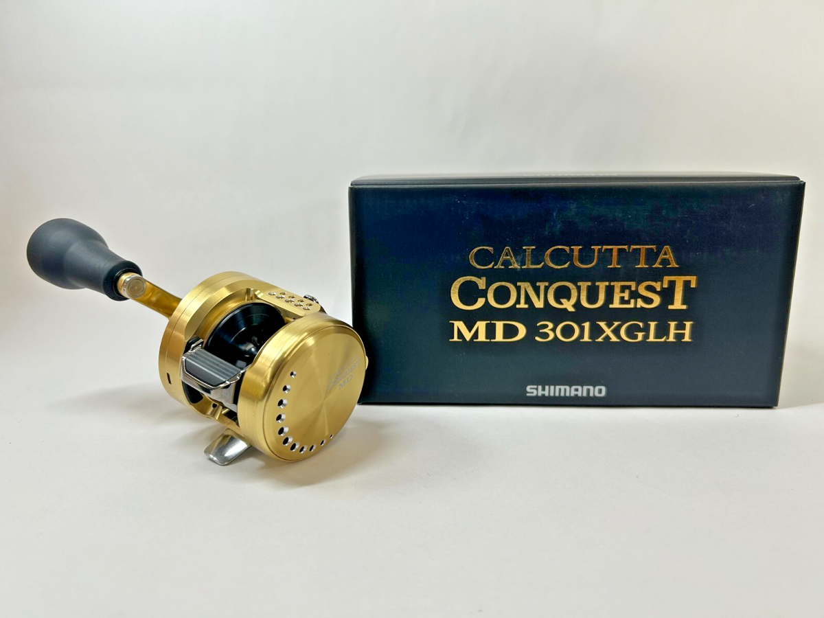 リール SHIMANO CALCUTTA CONQUEST MD 301XGLH Shimano CTCNQMD301XGLHB Calcutta Conquest MD Reel - TackleDirect