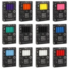 Spell Candles Pack of 12 Witch Pagan Wiccan Ritual use Various Colours