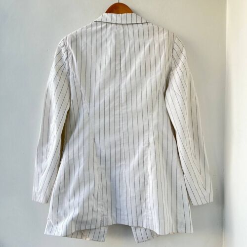 Jil Sander Wool Blazer - Women's Minimalist Tailored Jacket White Size 40 - Picture 14 of 16