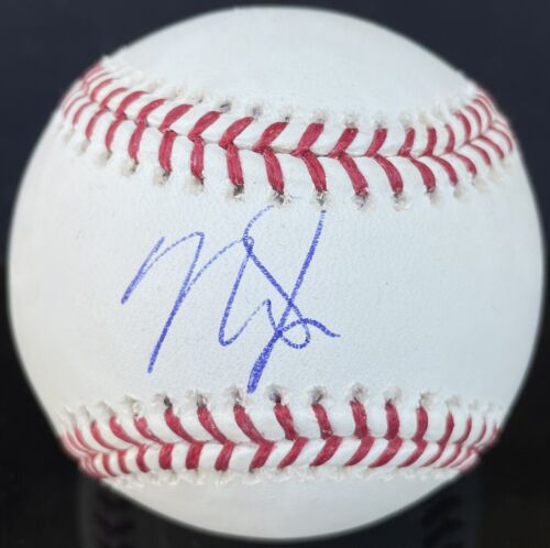 Mike Trout Autographed Baseball PSA/DNA Certified Los Angeles Angels Auto MVP - Afbeelding 1 van 3