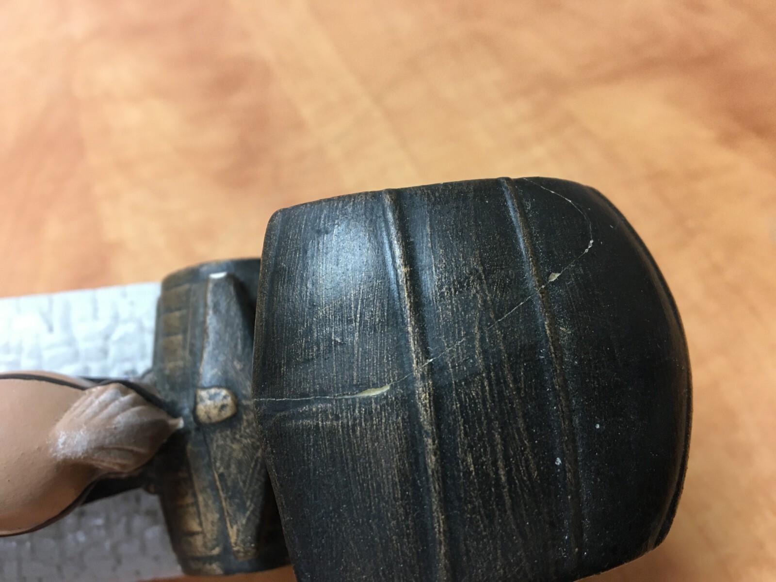 VINTAGE BYRON MOLDS HANDPAINTED Horse Pulling Hay Wagon Ceramic Lot of 2 1986 87