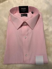 Van Heusen Mens Dress Shirt, Light Pink, L/S, Slim Fit, size 17-17.5 34-35