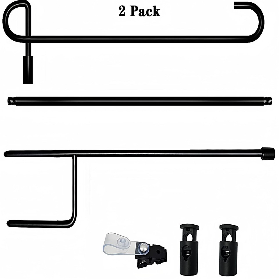 Garden Flag Pole Stand Holder,2 Pack Garden Flags for Outside with Flag