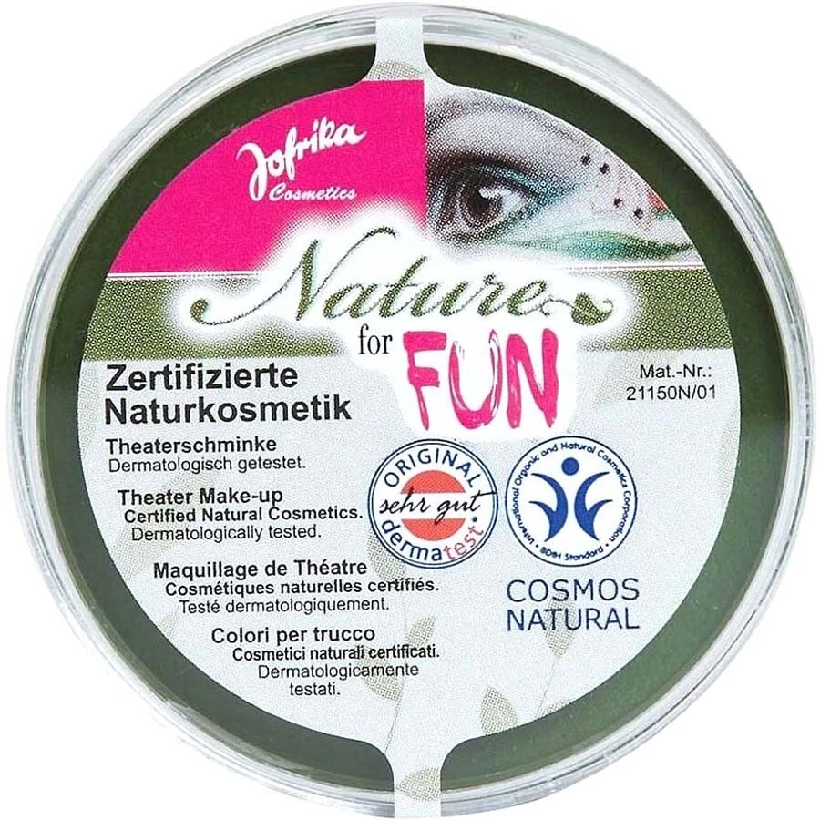 JOFRIKA COSMETICS MAKE UP GRÜN Karneval Halloween Naturkosmetik Frosch Hexe Kostüm Party Schminke