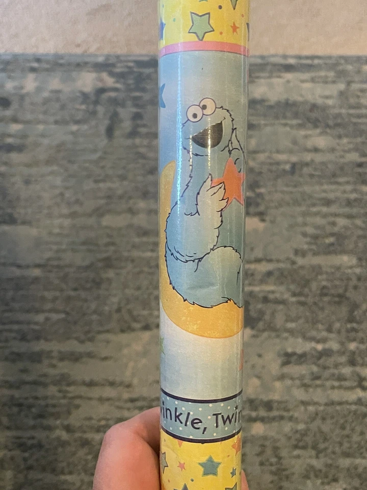 Papel de envolver regalo vintage Sesame Street 2004 Twinkle Twinkle Little Star Foto 4 de 4