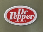 Dr Pepper Embroidered Iron On Patch.