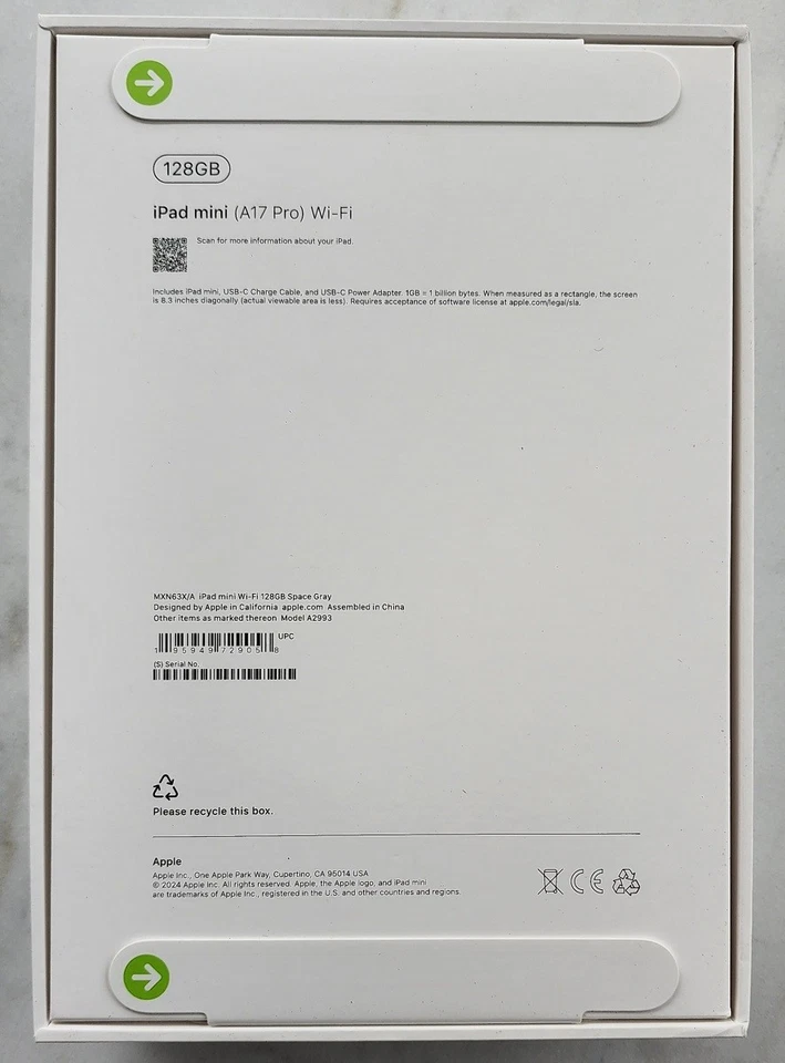 Apple iPad Mini (A17 Pro) Wi-Fi 128GB | Space Gray | MXN63X/A - Image 2 of 2