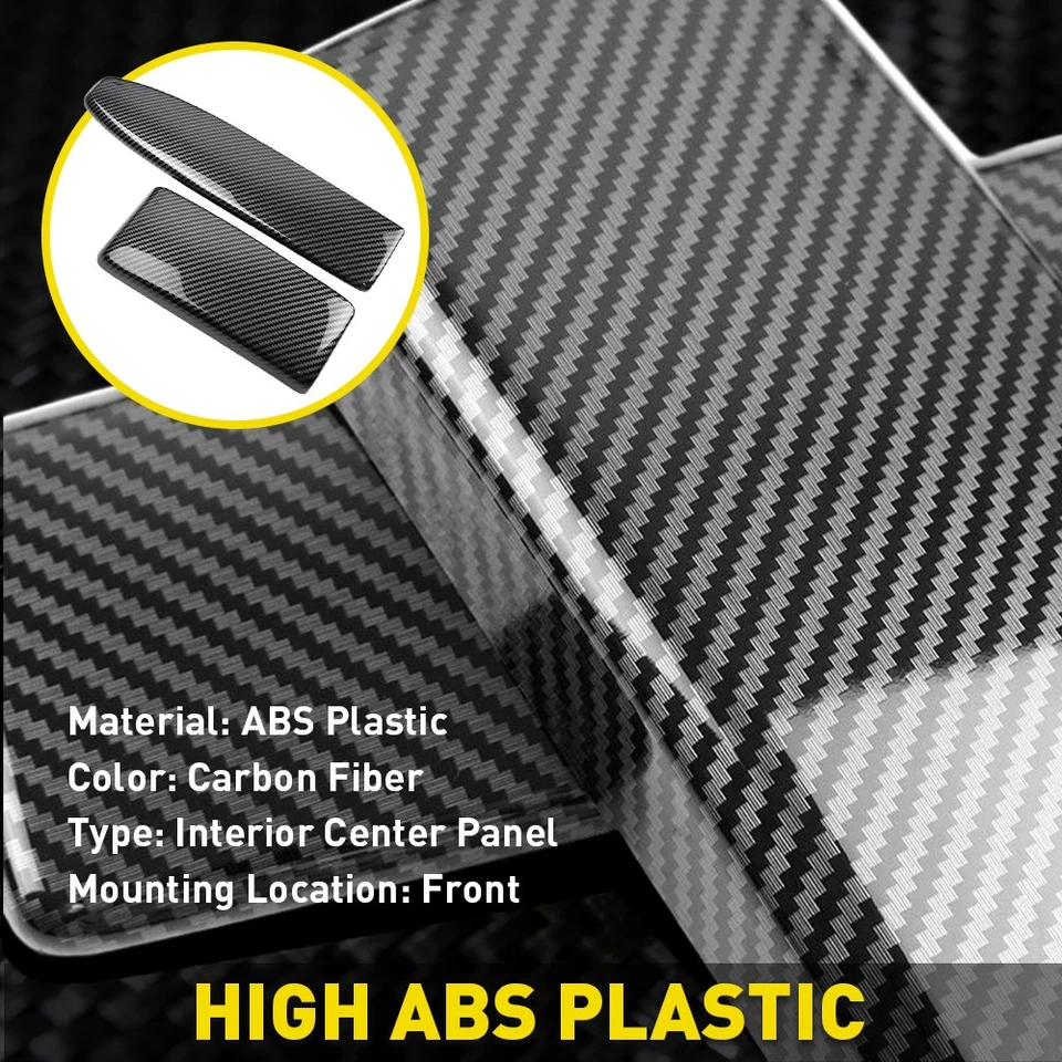 Cubierta de caja reposabrazos de fibra de carbono para Mercedes Clase C W204 C300 C63 08-14 1-10X Foto 4 de 4