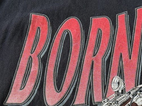 Camiseta De Colección Años 90 Rocky & Bullwinkle Born Bad Motocicleta Para Hombres XL Motociclista Harley - Imagen 6 de 9