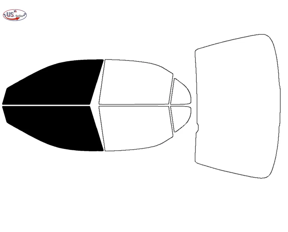 Kit de filme colorido pré-cortado personalizado computadorizado 2 camadas janela para 1997-2003 Acura TL 3,2L - Imagem 2 de 4