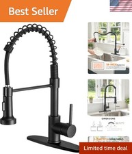 Kitchen Faucet with Pull Down Sprayer Matte Black