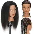 16 Inch Mannequin Head 100 Real Hair Braiding Hairstylists Doll Styling