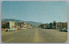 Main Street View Fillmore Utah Conoco Ford Rexall Postcard