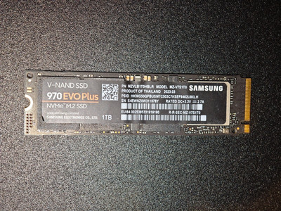Samsung 970 EVO Plus 1TB SSD NVMe M.2 2280 PCIe MZ-V7S1T0 interne SSD