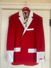 NWT Shinesty limited addition Bad Santa Blazer size 42 Holiday Party Jacket