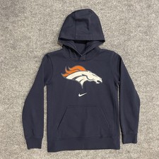 Nike Denver Broncos Nike Hoodie Sweatshirt Youth Medium 10/12 Blue NFL Football