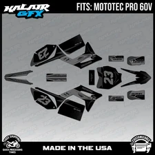 Graphics Kit for MotoTec Pro 60v (All Years) Evader Series - Smoke