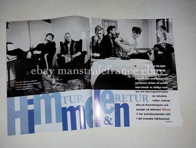 Wilmer X Nisse Hellberg clippings Sweden 1990s Bryan Adams Taxi ad