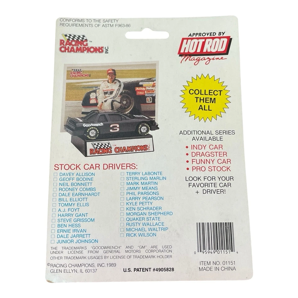 Kenny Bernstein #26 Quaker State 1989 Racing Champions Series 1 1:64 Die Cast - Imagem 2 de 2