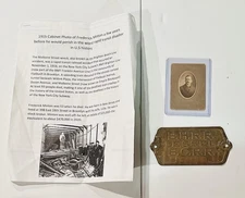 1918 New York Brooklyn Railroad Crash BHRR / BCRR Car Brass Plate & Signed Photo