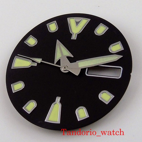 Luminous 28.5mm Watch Dial Hands For NH36A Automatic Movement With Date Window - Picture 6 of 15
