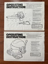 Sears Space Helmet Walkie-Talkie Space Ship Operating Instructions Rare 1970s