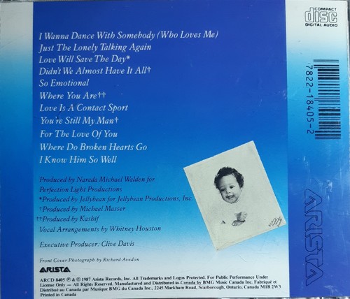 Whitney Houston - Whitney. CD. Very Good Used Condition.  - Picture 2 of 2